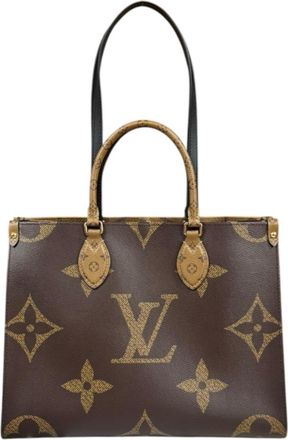 Louis Vuitton Brown Monogram Reverse Monogram Tote Bag (Pre-Owned)
