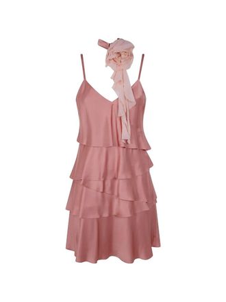 Blugirl Satin Dress With Rouges