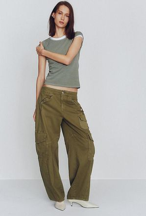 Pilcro Aero Wide Leg Cargo Pants