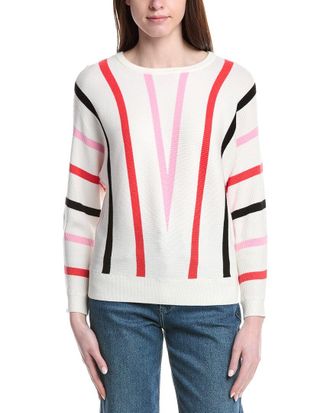 T Tahari Dolman Sleeve Rib Pullover