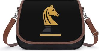 Generic Horse Chess Piece Knight Fashion Womens Crossbody Bags Novelty Handbag Shoulder Bag Purse