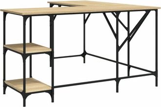 vidaXL Vidaxl - Escritorio madera de ingeniería roble Sonoma 139x139x75 cm