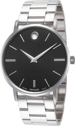 Movado Mens Classic Black Dial Watch