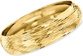 Ross-Simons Italian Bangle Bracelet in 14kt Yellow Gold