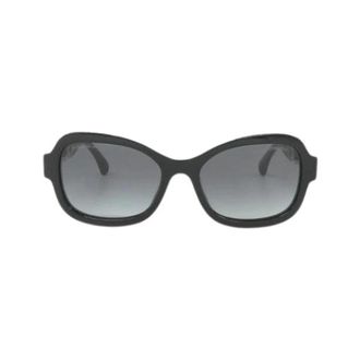 Chanel Pre-owned Accessories, female, Black, Size: ONE SIZE Pre-owned 5465Qa Sunglasses