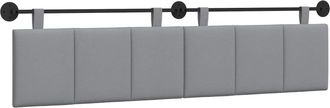 vidaXL Cabecero Colgante Gris Claro Tela Vidaxl