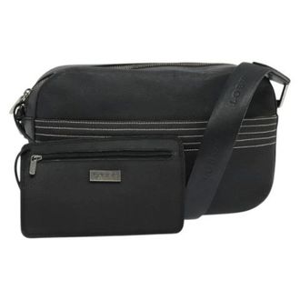 Loewe Tweedehands leren schoudertassen - Dames - Pre-owned - Zwart - Maat: ONE Size Leer