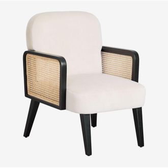 Sklum Sklum - Sill&oacute;n En Terciopelo Icon Beige Crema