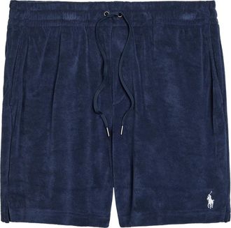 Polo Ralph Lauren Logo-embroidered Terry Shorts - Navy - XL