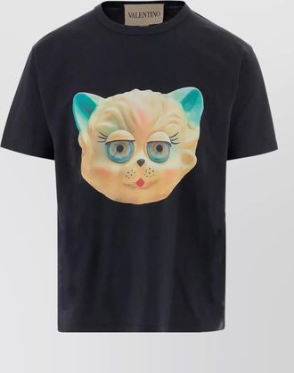 Valentino Garavani t shirt le chat de la maison print