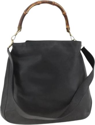 Gucci Pre-owned Vintage Schoudertas - Dames - Vintage Handtas - Zwart - ONE Size - Leer - Vintage