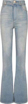 Balmain Flared-fit denim jeans - Dames - Flared Jeans - Blauw - S - Denim - Jeans