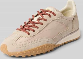 Hoff Sneaker aus Leder-Mix mit Logo-Detail Modell Bridge in Beige, Gr&ouml;&szlig;e 36