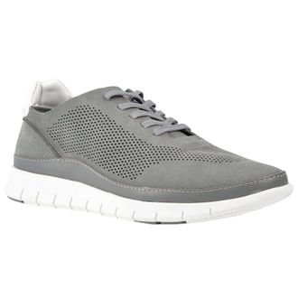 Vionic Fresh Tucker Nubuck Mens Lace Up Trainers - Grey - Size:UK 10.5