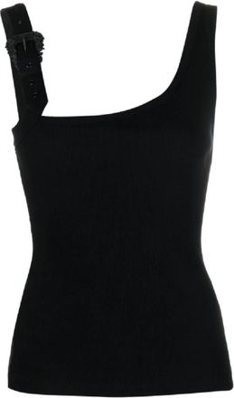 Versace Jeans Couture Top - Dames - Tops zonder mouwen - Zwart - S - Tops