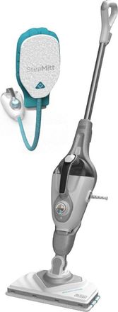 Black+Decker Fregona A Vapor Black+decker Steam-mop + Steamitt, 1600 W, 0,5 L, Color Gris, Ideal Para Limpieza De Suelos Duros, Incluye Guante Steamitt Para Mayor 