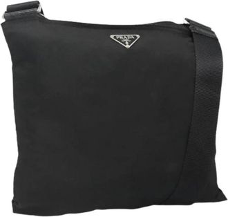 Prada Pre-owned Nylon Cross Body Bag - unisex - Vintage Schoudertas - Zwart - ONE Size - Nylon - Vintage
