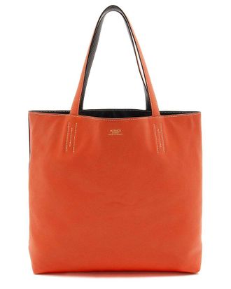 Herm&egrave;s Hermes Veau Sikkim Double Sens 45 Tote (Authentic Pre-Loved)