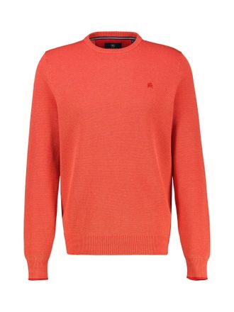 Lerros Sweatshirt LERROS Sweatshirt in sportlicher 2-Tone-Optik, Herren, Gr. 4XL, vivid rot, 100% Baumwolle, Sweatshirts Sweatshirt