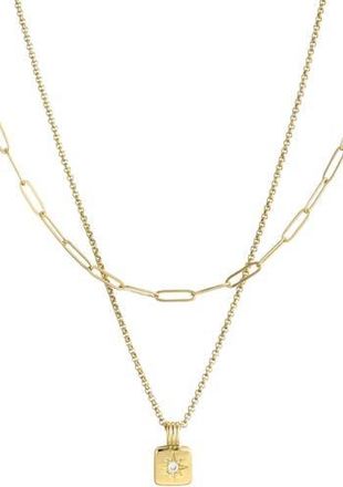 Adornia Set of 2 Assorted Chain Necklaces in Gold at Nordstrom Rack