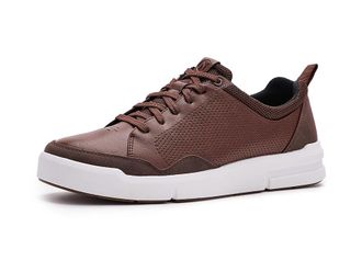 Nunn Bush KORE City Rally Oxford Athletic Style Moccasin Toe Lightweight Lace-Up Mens Shoes Brown : 10.5 W (EE), Faux Leather