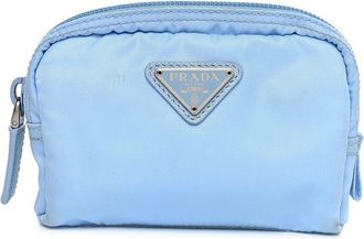 Prada Blue Nylon Pouch Light (Authentic Pre-Loved)