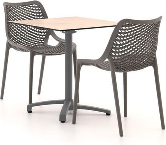 Forza Furniture Forza Ripi/Canzo 70cm dining tuinset 3-delig stapelbaar inklapbaar