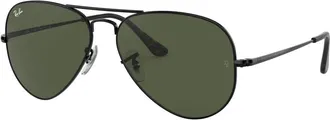 Ray-Ban Aviator Metal II - unisex - Zonnebrillen - Zwart - 58 MM - Accessoires