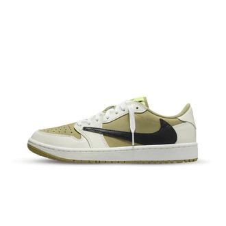 Nike Jordan 1 Retro Low Golf Travis Scott Neutral Olive - unisex - Sport - Veelkleurig - Maat: 36 EU Leer