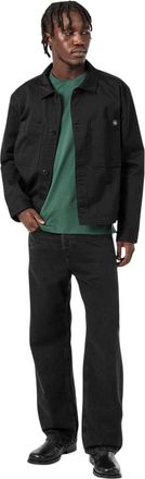 Calvin Klein Overshirt met kraag en logo voor heren (Zwart)