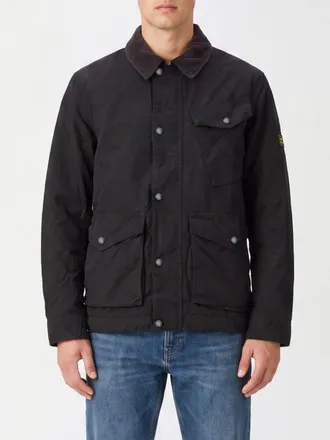 Barbour Waxed Cotton Shirt Jacket with Corduroy Collar
