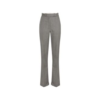 Elisabetta Franchi Pa 18667E2 431 Pantalones Anchos - Trousers - Mujer - Gris - S