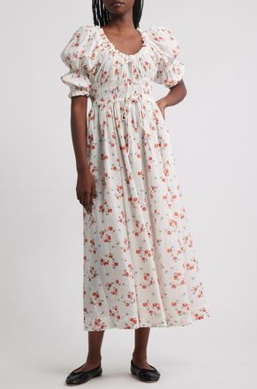 Dôen Ischia Convertible Midi Dress in Poppy Field at Nordstrom, Size Xx-Small