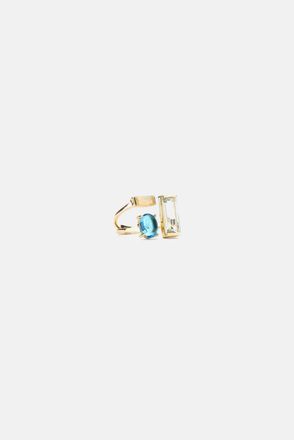 Aliita Anello Doble Baguette Oval