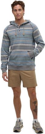tentree Woodrow Hoodie in Graphite Multi Stripe at Nordstrom, Size X-Large