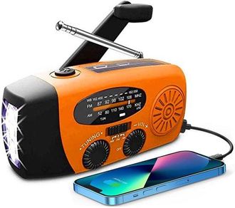 OEM Radio Di Emergenza, Radio A Batteria Per Situazioni Di Disastro, Power Bank Da 2000 Mah, Cavo Usb-c, Radio A Manovella, Radio Di Emergenza A Manovella