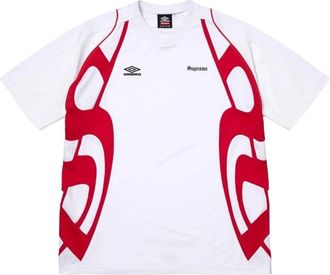 SUPREME x Umbro SS26 Old English Soccer Jersey White SUP-SS26-211-WHT