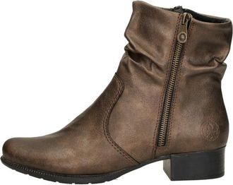 Rieker Enkellaarsjes Hak - Dames - Laarzen met Hak - Bruin - 38 EU - Schoenen