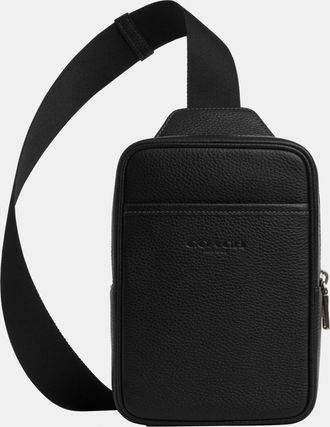 Coach Mens Small Turner Pack - Black Leather - One Size