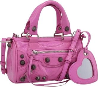 Balenciaga Pre-owned Vintage Mini Bag - Dames - Vintage Mini Tas - Roze - ONE Size - Leer - Vintage