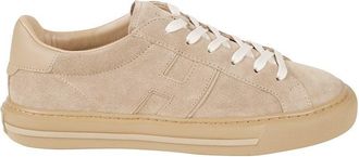 Hogan Low-Top Suede Sneakers With Textured Sole