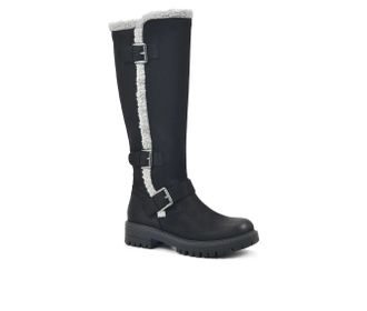 White Mountain Womens Cliffs by White Mountain Merritt Tall Boots Black Knee High ZAP2156