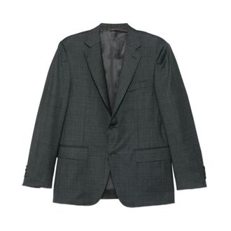 Canali Blazers, male, Gray, XL, Super 130s Wool Suit