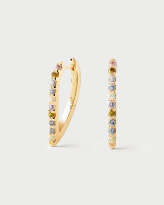 PD Paola Gloss Hoops in Multi Colored at Nordstrom