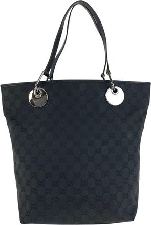 Gucci Black Gg Canvas Tote (Authentic Pre-Loved)