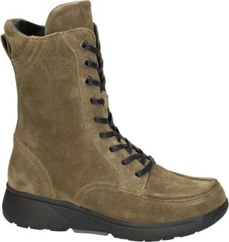 Xsensible Schoenen, Dames, Groen, 38 EU, Leer, Emilia Veterlaars