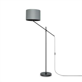 Paco Home Paco Home Luminaria Pie Led L&aacute;mpara Mesa Colgante Sal&oacute;n Dormitorio Comedor E27 Grau Schwarz (&oslash;38cm) (de), L&aacute;mpara Colgante 1-flame