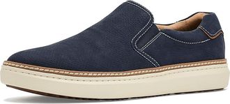 Johnston & Murphy Mcguffey 2 Perfed Slip-On Mens Shoes Navy Nubuck : 10.5 M (D)