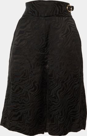 Sandro Black Jacquard Culottes