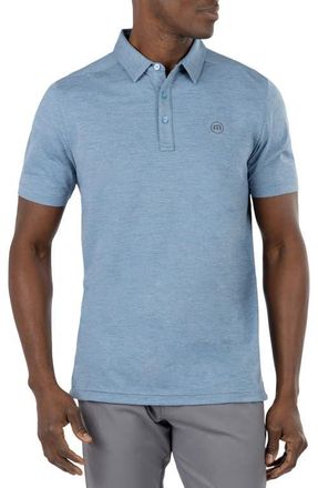 Travis Mathew Heating Up Polo in Heather Copen Blue at Nordstrom, Size Xx-Large